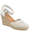 Journee Collection Journee Sierra Woven Espadrille Wedge Sandal In White