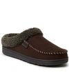 Dearfoams Brendan Microfiber Faux Fur Lined Clog Slipper In Coffee Bean