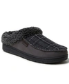 Dearfoams Men's Brendan Microsuede Moc Toe Clog Slippers Men's Shoes In Gray