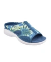 Easy Spirit Women's Traciee Flat Sandals Women's Shoes In Blue Multi
