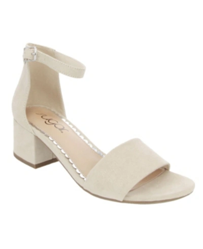Sugar Women's Noelle Low Dress Sandals Women's Shoes In White Smooth Polyurethane