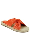 Aerosoles Paramus Knotted Casual Sandal Women's Shoes In Orange Leather