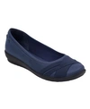 Easy Spirit Acasia Criss-cross Flat In Navy