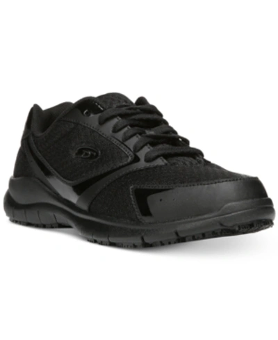 Dr. Scholl's Women's Inhale Slip-resistant Work Sneakers In Black