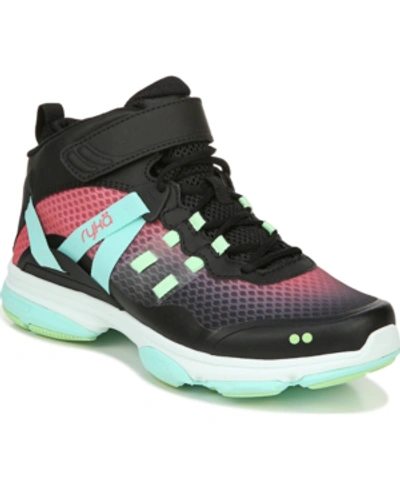 Ryka Devotion Xt Women's Mid Top Training Sneakers Women's Shoes In Black/mint