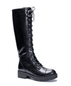 DIRTY LAUNDRY WOMEN'S VANDAL LACEUP TALL LUG SOLE BOOTS WOMEN'S SHOES