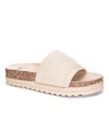 Dirty Laundry Diamonds Jute Women's Footbed Sandal Women's Shoes In Natural