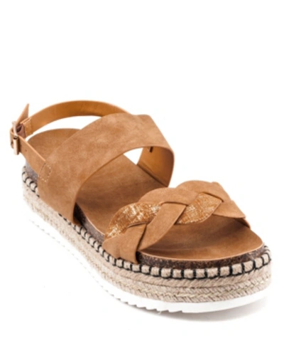 Gc Shoes Eden Platform Sandal Women's Shoes In Tan