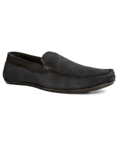 Anthony Veer Men's Cleveland Moccasin Suede Driving Loafers In Blue