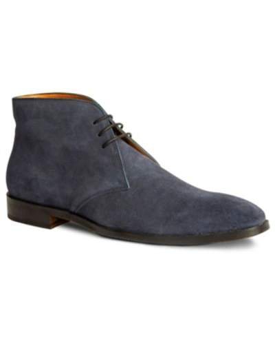 Carlos By Carlos Santana Corazon Chukka Boots Men's Lace-up Casual In Deep Blue