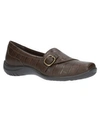 Easy Street Cinnamon Womens Man Made Slip On Penny Loafers In Brown Croco