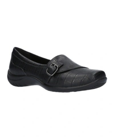 Easy Street Cinnnamon Comfort Slip-on In Black Croco