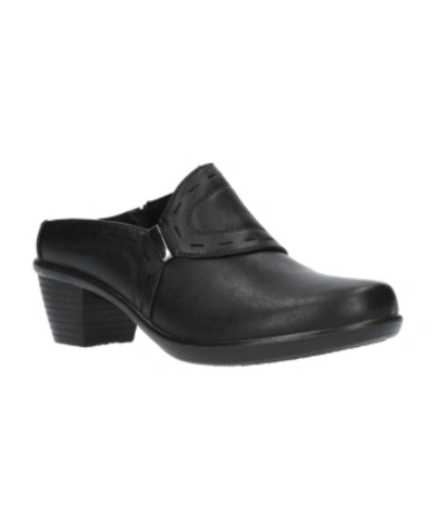 Easy Street Cynthia Comfort Mules In Black