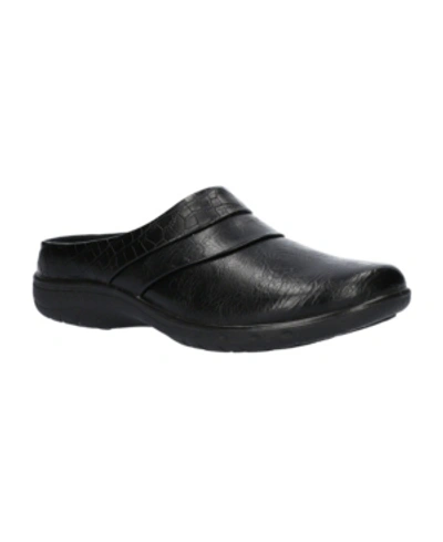 Easy Street Swing Comfort Mules In Black