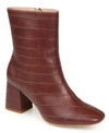 Journee Collection Women's Trevi Textured Bootie In Brown