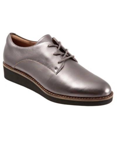 Bueno Softwalk Willis Oxford Women's Shoes In Pewter