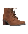 Bella Vita Sarina Lace Up Booties Women's Shoes In Tan