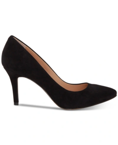 Inc International Concepts Women's Zitah Pointed Toe Pumps, Created For Macy's In Black Suede
