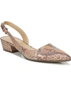 Naturalizer Banks Slingbacks Women's Shoes In Tan Metallic Snake