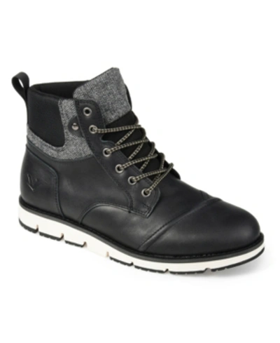 Territory Men's Raider Wide Width Tru Comfort Foam Lace-up Cap Toe Ankle Boot In Black