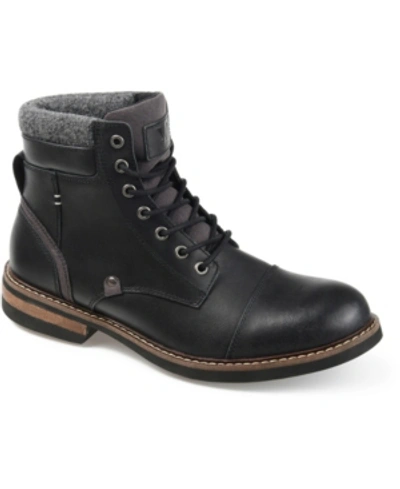 Territory Men's Yukon Tru Comfort Foam Lace-up Cap Toe Ankle Boot In Black