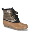 Baretraps Fernanda Water Resistant Women's Duck Boot Women's Shoes In Camel Mult