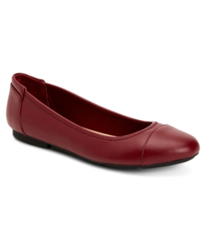 Alfani Women's Step 'n Flex Tavii Flats, Created For Macy's Women's Shoes In Scarlet
