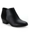 Style & Co Wileyy Ankle Booties, Created For Macy's Women's Shoes In Black Smooth/ Black Micro