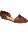 Journee Collection Women's Braely Pointed Toe Flats In Brown
