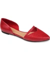 Journee Collection Women's Braely Pointed Toe Flats In Red