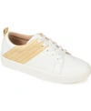Journee Collection Women's Raaye Lace Up Sneakers In Yellow