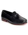 Anthony Veer Filmore Bit Loafer Mens Leather Slip On Loafers In Black