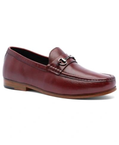 Anthony Veer Men's Filmore Classic Bit Loafers Slip-on Men's Shoes In Red