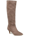 Journee Collection Women's Extra Wide Calf Vellia Boot Women's Shoes In Taupe
