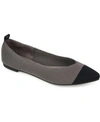 Journee Collection Journee Women's Tru Comfort Foam Wide Width Veata Flat In Gray