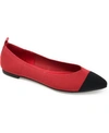Journee Collection Journee Women's Tru Comfort Foam Wide Width Veata Flat In Red