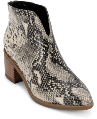 Aqua College Emily Waterproof Booties, Created For Macy's Women's Shoes In Natural Snake