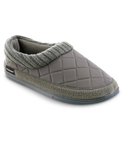 Isotoner Signature Signature Men's Levon Low Boot Slippers In Ash