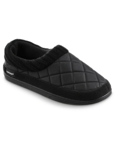 Isotoner Signature Signature Men's Levon Low Boot Slippers In Black