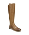 Franco Sarto Meyer Wide Calf Knee High Riding Boots In Light Brown Leather
