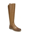 Franco Sarto Meyer Wide Calf Knee High Riding Boots In Light Brown Leather