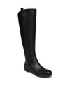 Franco Sarto Ldaya Wc Womens Leather Stacked Heel Knee-high Boots In Black Leather