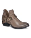 Gc Shoes Elisa Womens Faux Leather Slip On Ankle Boots In Light Brown