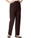 ALFRED DUNNER CLASSICS PULL-ON STRAIGHT-LEG PANTS