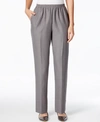 Alfred Dunner Womens Solid Pocketed Dress Pants In Gray