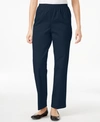 ALFRED DUNNER CLASSICS TWILL PULL-ON PANTS