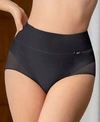 Leonisa High-waisted Classic Smoothing Brief 012841 In Black