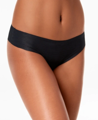 Leonisa Seamless Cheeky Hiphugger Panty With Lace Top Back 012937 In Black