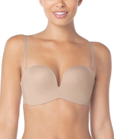 Leonisa Extreme Push Up Strapless Bra 011841 In Metallic