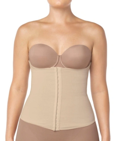 Leonisa Latex-free Sculpting Faja Waist Cincher In Light Beige